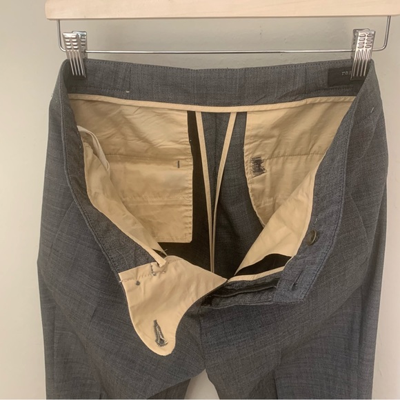 RAG & BONE Wool Slim Leg Dress Pants Grey Size 8 - Picture 12 of 15